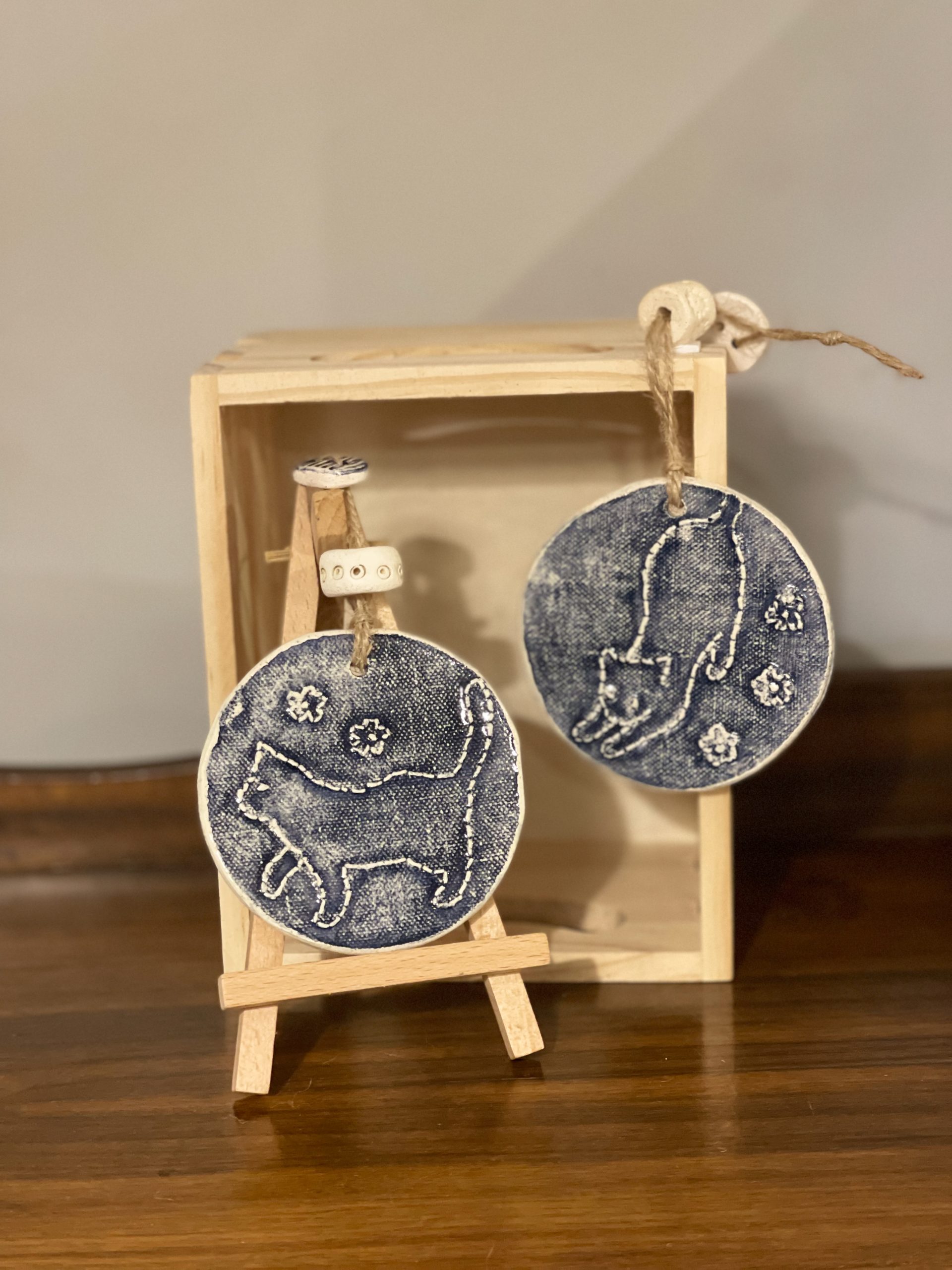 Handmade Ornament - set of 2