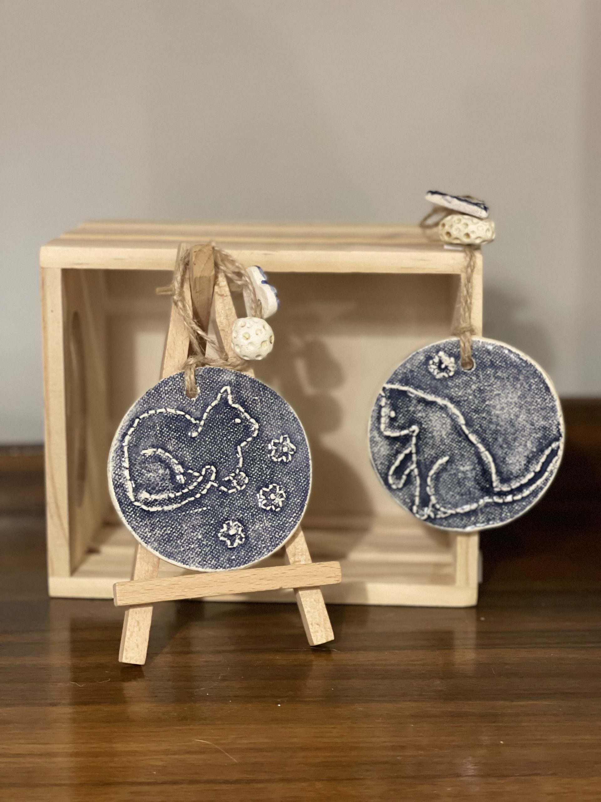 Handmade Ornament - set of 2